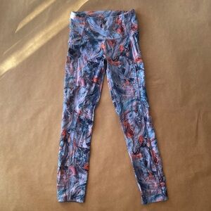 lululemon Multicolor Patterned Leggings w/ pockets Womens size 4- see notes*